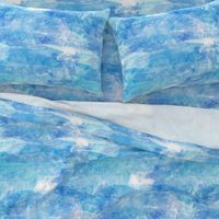 Coastal Blue Watercolor Background Effect