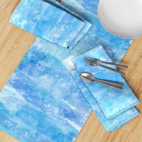 Coastal Blue Watercolor Background Effect