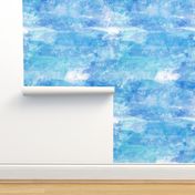 Coastal Blue Watercolor Background Effect