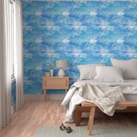 Coastal Blue Watercolor Background Effect