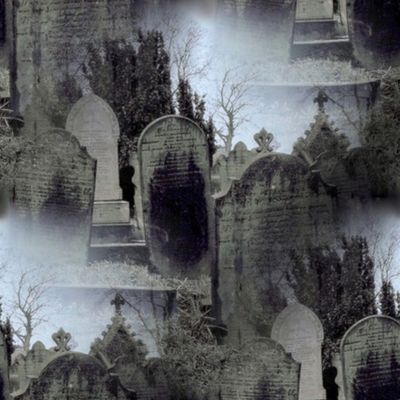 Haworth Graveyard in the Mist ~ Medium