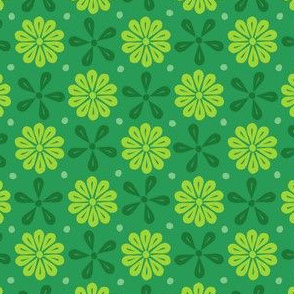 Peoria Flowers - Green