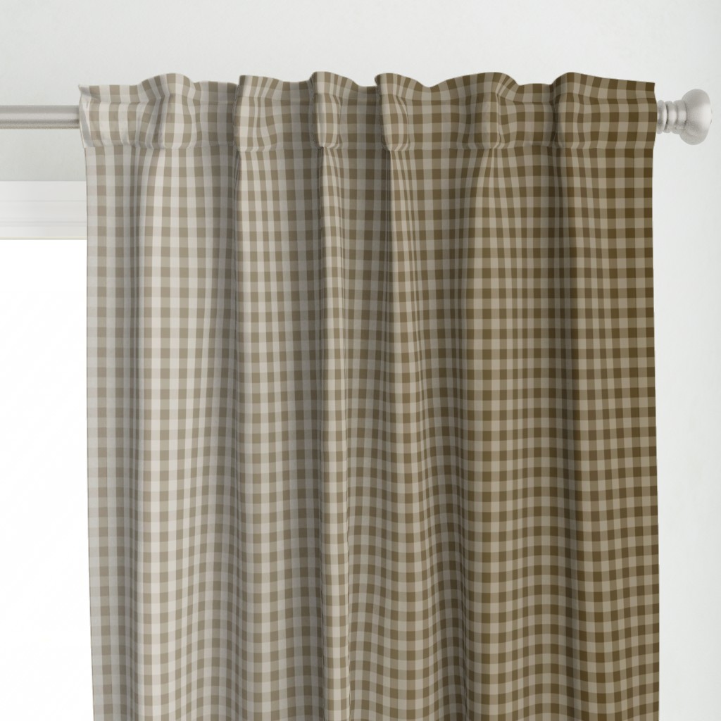 Vintage Brown Ombre Gingham