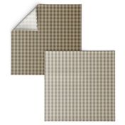 Vintage Brown Ombre Gingham