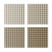 Vintage Brown Ombre Gingham