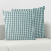 Vintage Teal Ombre Gingham