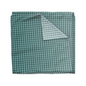 Vintage Teal Ombre Gingham