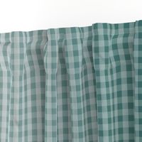 Vintage Teal Ombre Gingham