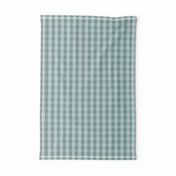 Vintage Teal Ombre Gingham