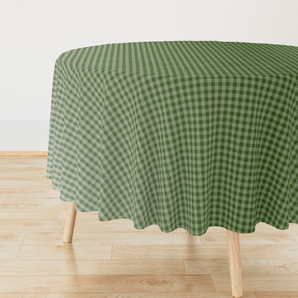 Vintage Olive Ombre Gingham