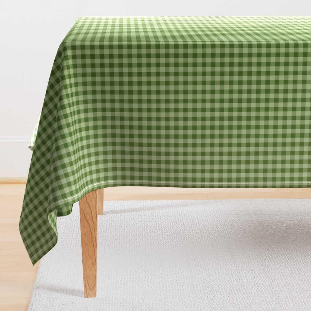 Vintage Olive Ombre Gingham