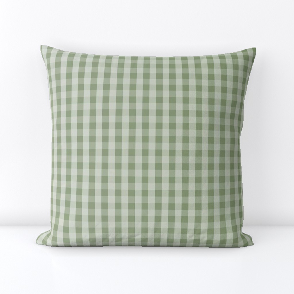 Vintage Olive Ombre Gingham