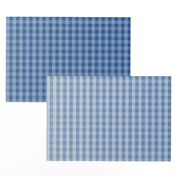 Marine Blue Ombre Gingham