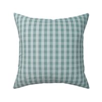 Deep Teal Ombre Gingham