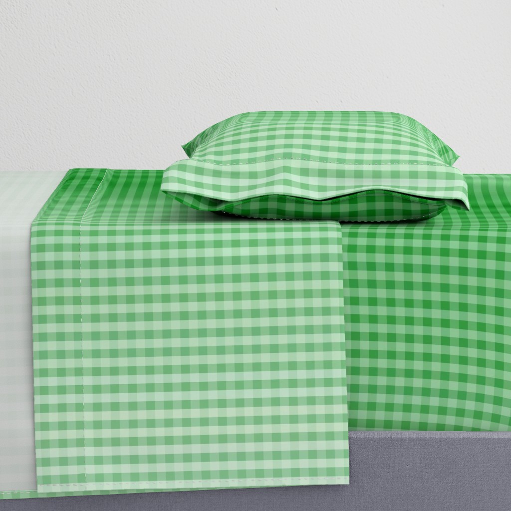 Kelly Green Ombre Gingham