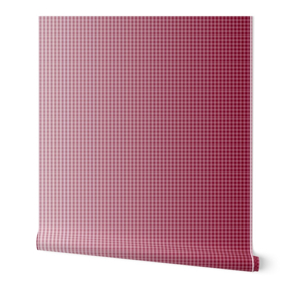 Deep Red Ombre Gingham