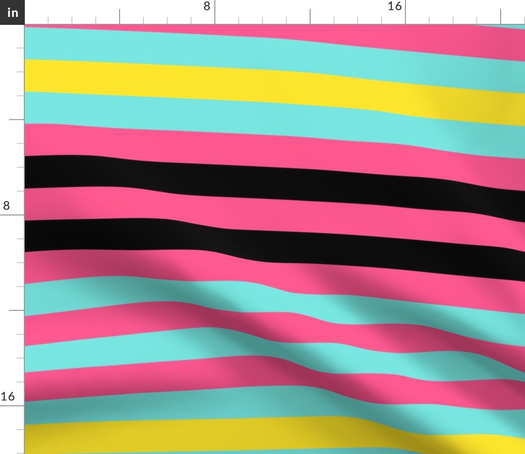 crazy bright stripes 2" - X2