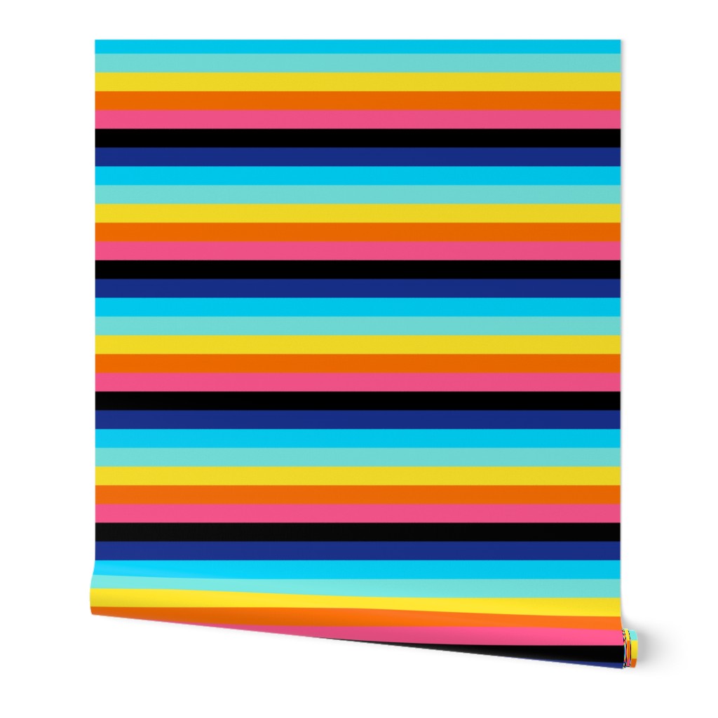 funky bright stripes 1"