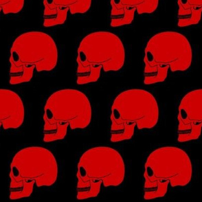 Halloween skull red