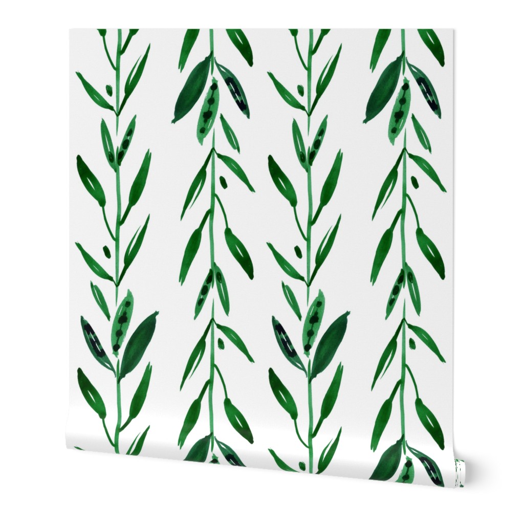 cestlaviv_paintedleaves_rainforestgreenstripe_9x18