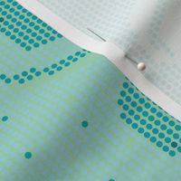 Rainy Days & Dots Border Print Seafoam