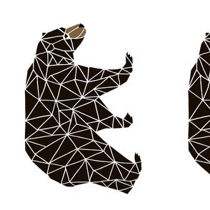 bear // cut and sew plushie plush geometric geo bear 