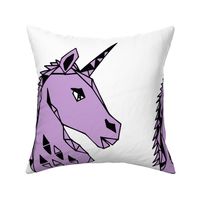 unicorn // geometric geo cut and sew plush plushie purple 