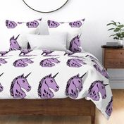 unicorn // geometric geo cut and sew plush plushie purple 