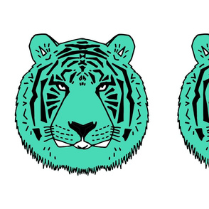 tiger // plush plushie cut and sew kids cut and sew pillow green tiger 