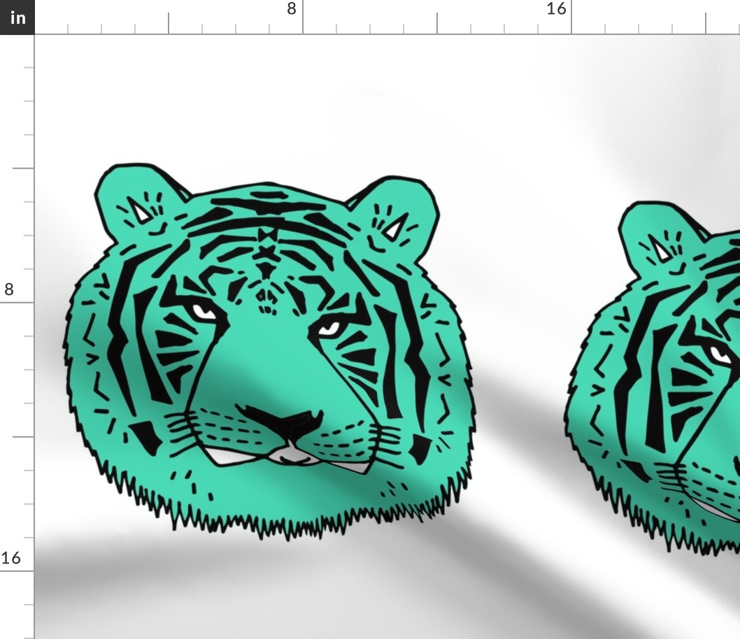 tiger // plush plushie cut and sew kids cut and sew pillow green tiger 