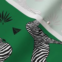 zebra // kelly green safari black and white animal zebra wallpaper