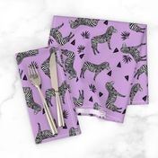 zebra // purple kids safari black and white girls animal africa safari tropical