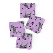 zebra // purple kids safari black and white girls animal africa safari tropical