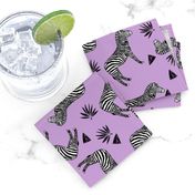 zebra // purple kids safari black and white girls animal africa safari tropical