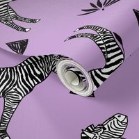 zebra // purple kids safari black and white girls animal africa safari tropical