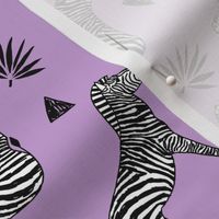 zebra // purple kids safari black and white girls animal africa safari tropical