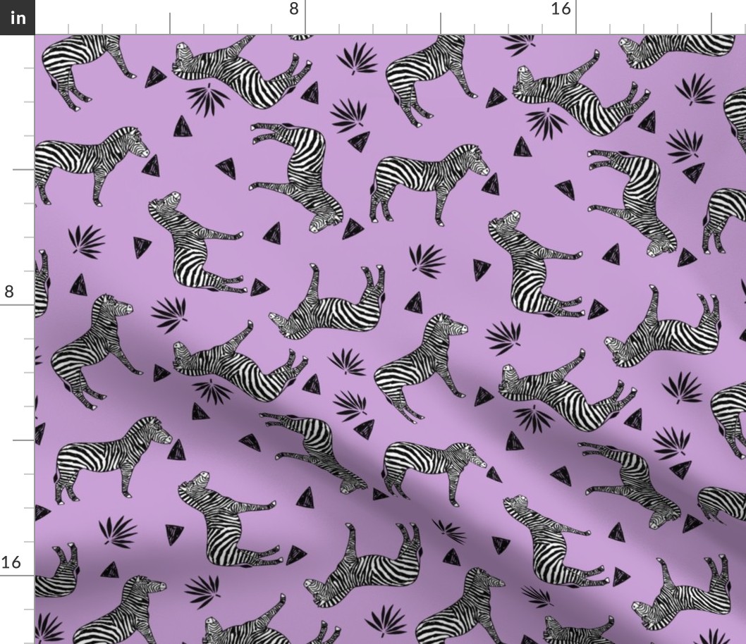 zebra // purple kids safari black and white girls animal africa safari tropical