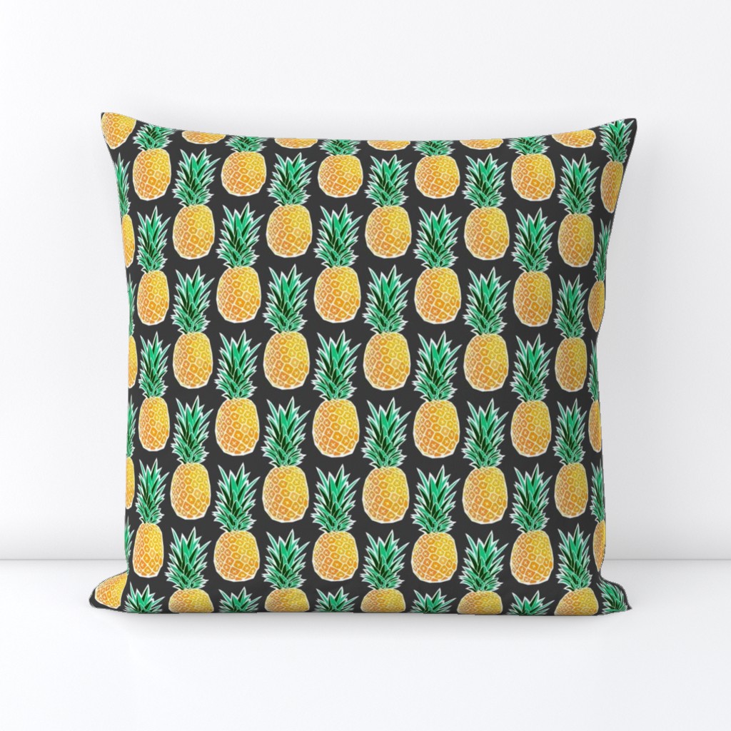 Tropical Geometric Pineapple - Dark Gray