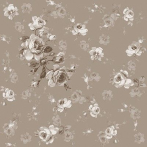 May Roses in Belgian linen