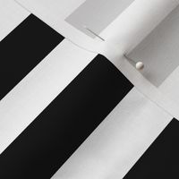 Stripes - Horizontal - 1 inch (2.54cm) - Black (#000000) & White (#FFFFFF)