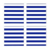 Stripes - Horizontal - 1 inch (2.54cm) - White (#FFFFFF) & Blue (#002398)