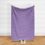 Stripes - Horizontal - 1 inch (2.54cm) - White (#FFFFFF) & Purple (#4D008A)