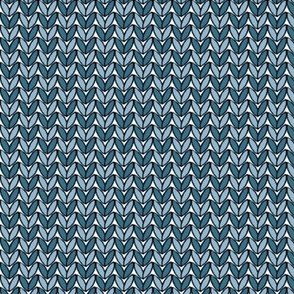 Knit in Teal/Sky