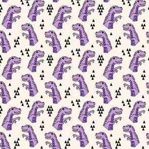 dinosaurs // small dino dinosaurs purple kids trex prehistoric jurassic t-rex