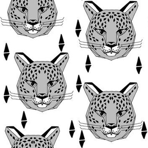 Snow Leopard - Grey by Andrea Lauren 