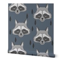 raccoon // blue kids baby boy animal outdoors scouts camp ivanhoe animals