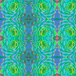 Cactus in Blues #1 Kaleidoscope