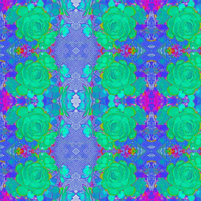 Cactus in Blues #2a Kaleidoscope