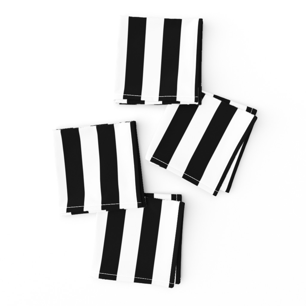 Stripes - Vertical - 1 inch (2.54cm) - Black (#000000) & White (#FFFFFF)