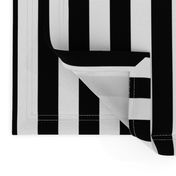 Stripes - Vertical - 1 inch (2.54cm) - Black (#000000) & White (#FFFFFF)